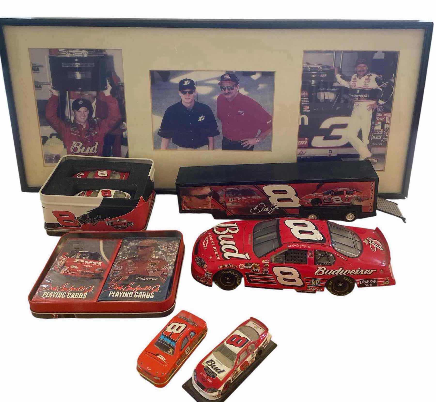 Photo 1 of 7 - DALE EARNHARDT JR.COLLECTIBLES - CARS CARDS FRAMED PHOTOS 21 1/2” X 10”