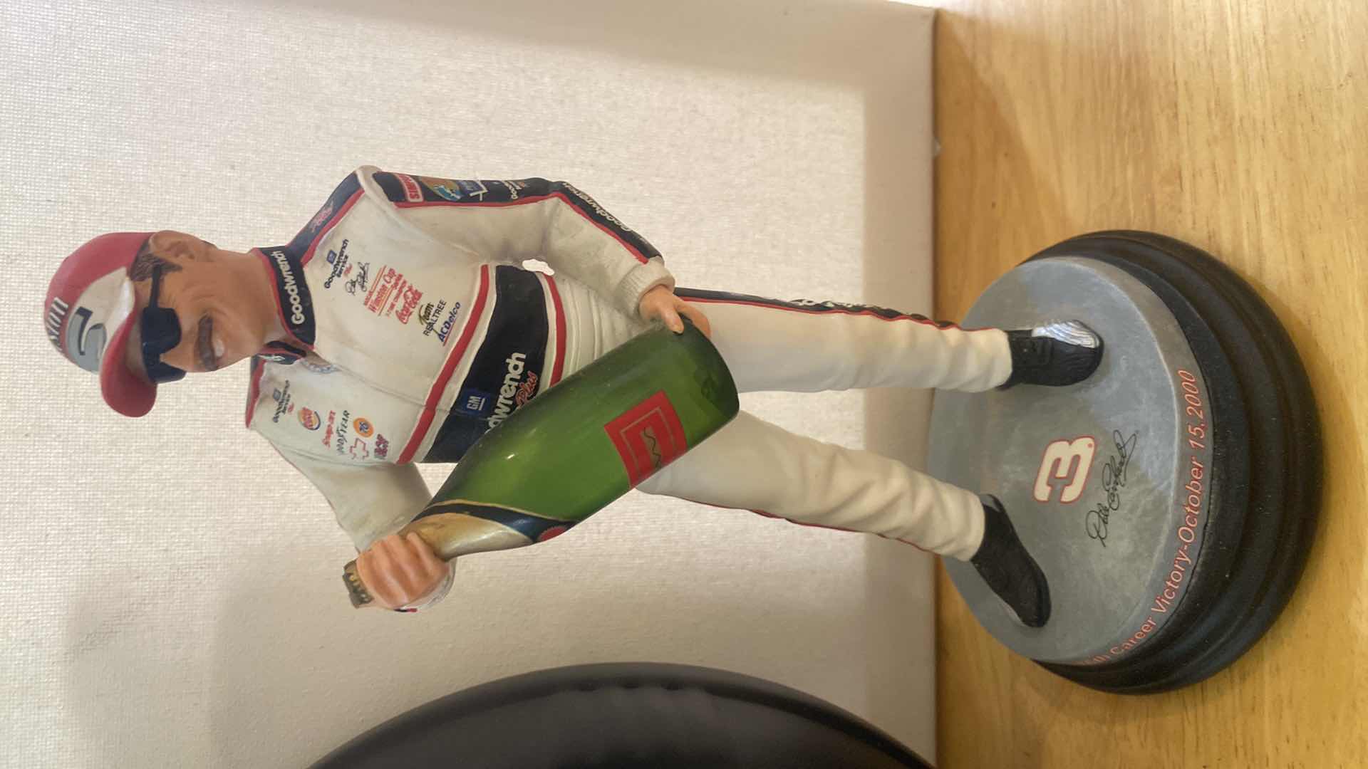 Photo 1 of 3 - DALE EARNHARDT JR. COLLECTABLES - CLOCK  9” FIGURINE H9” & CAR