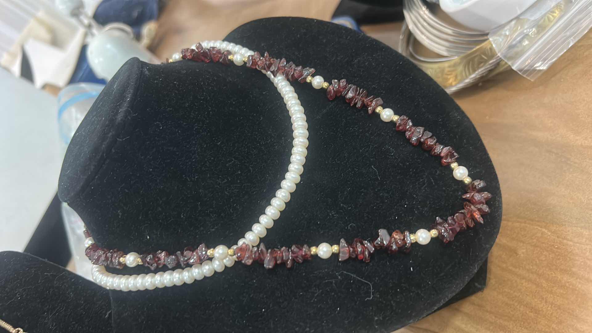 Photo 1 of 3 VINTAGE NECKLACES (.925 CLASP ON PEARLS)