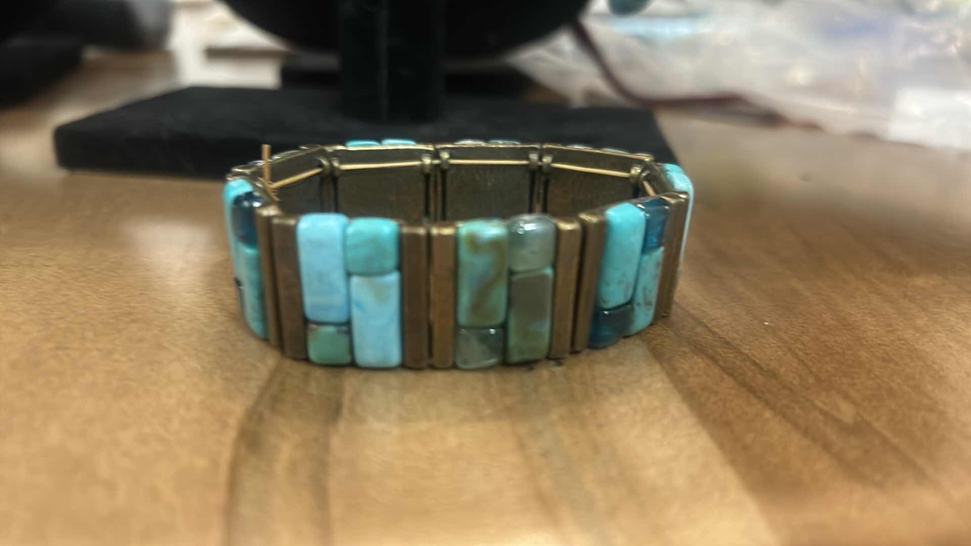 Photo 1 of 3 STRETCHY BRACELETS AND 2 PIERCED EARRINGS