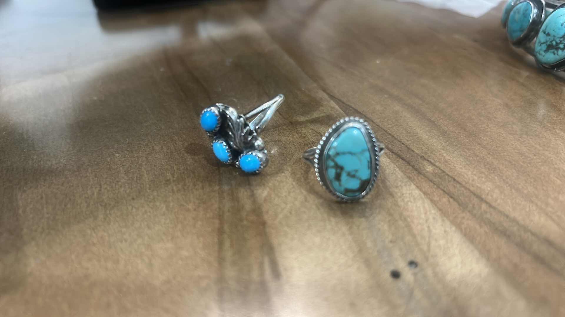 Photo 1 of FASHION JEWELRY - 3 BRACELETS AND 2 RINGS EST SIZE 7