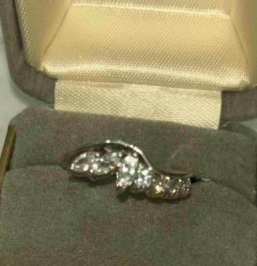 Photo 1 of 2 CUBIC ZIRCONIA RINGS EST SIZE 7