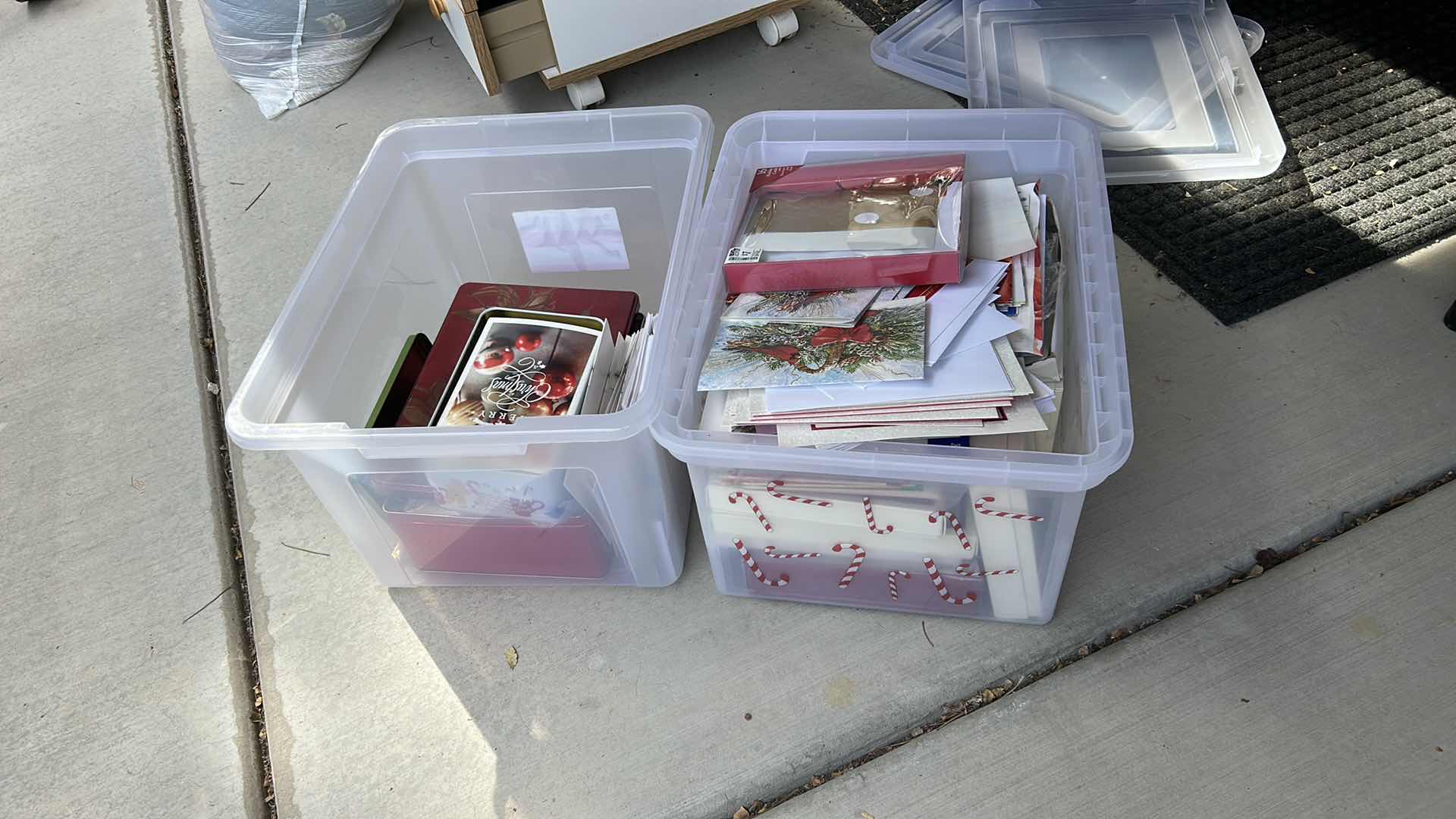 Photo 1 of 2 TOTES OF GREETING CARDS