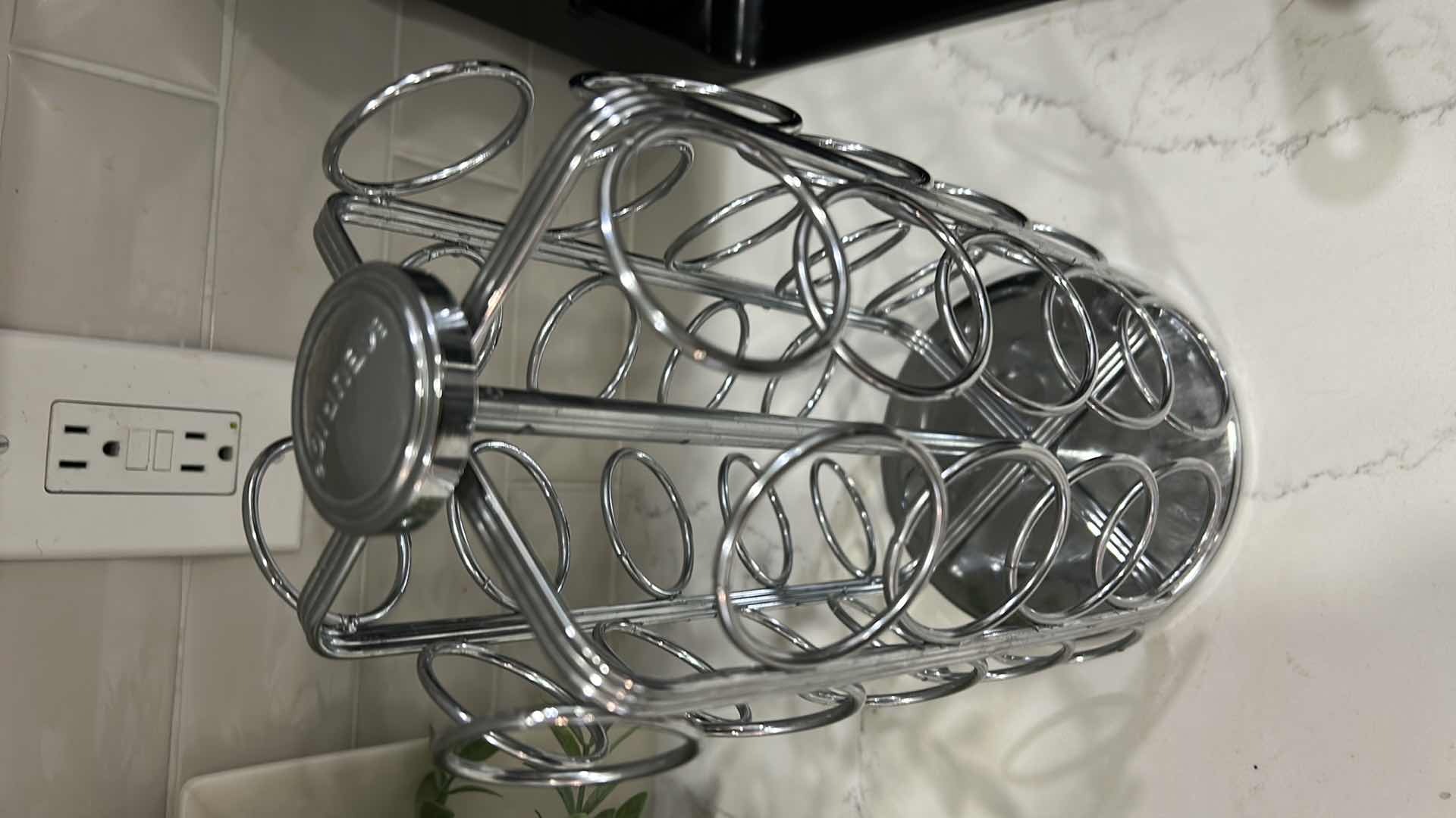 View 10 of 4 KITCHEN ITEMS, KERRIG COFFEE MAKER, POD HOLDER, KNIFE SET, PAPER TOWL HOLDER