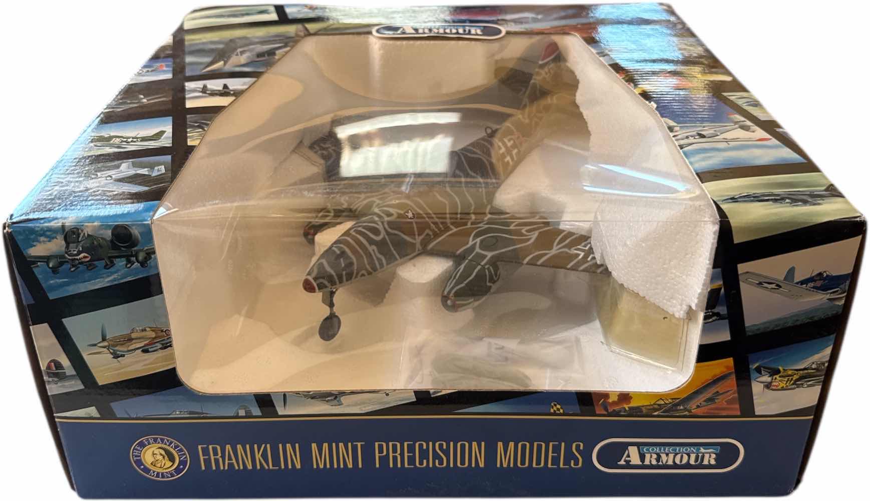 Photo 1 of VINTAGE ARMOUR COLLECTION THW FRANKLIN MINT PRECISION MODELS. GERMAN JET FIGHTER MODEL FROM WORLD WAR II
12” X 5” X H11”