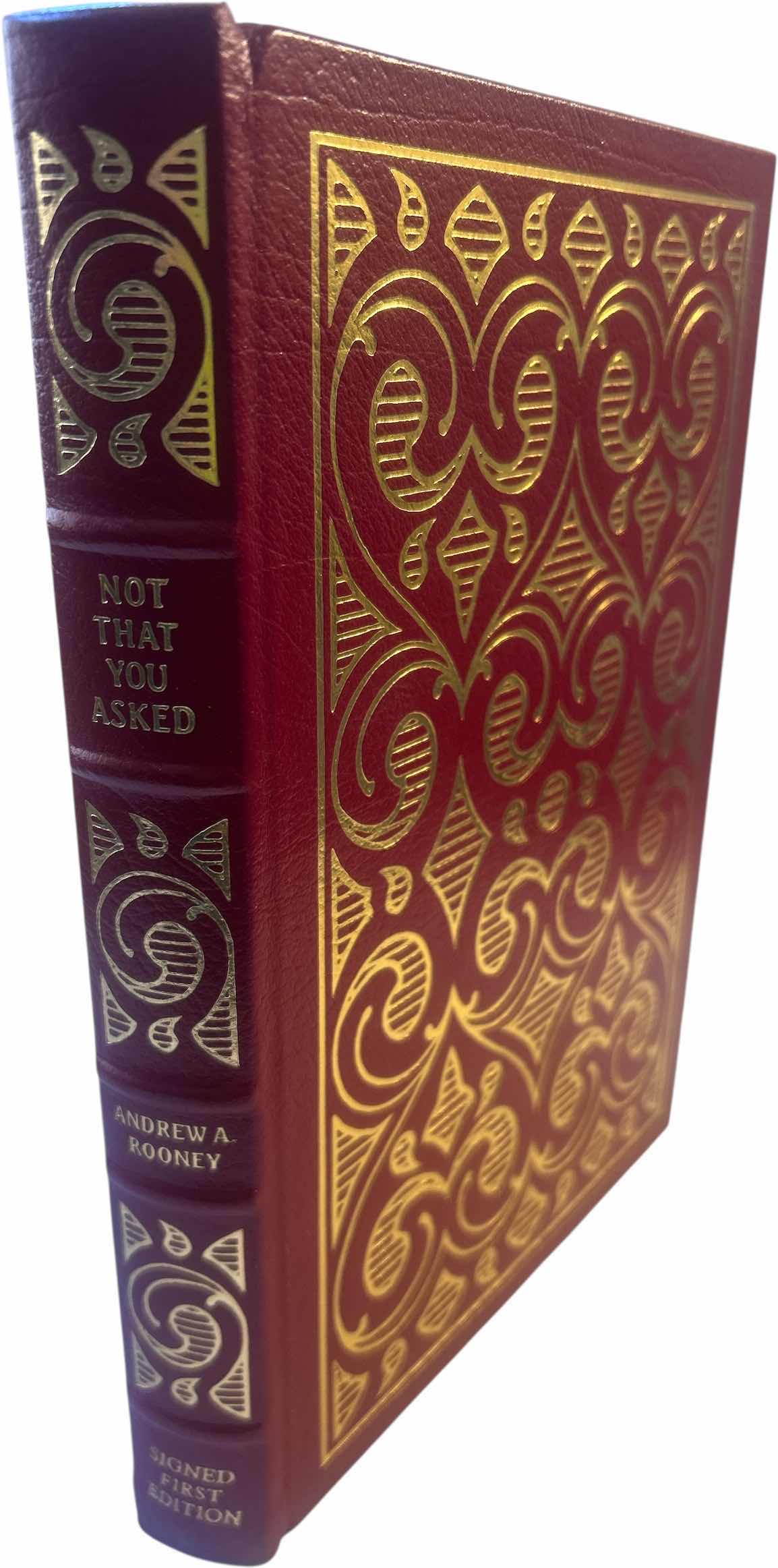 Photo 1 of NUMBERED AND SIGNED FIRST EDITION “NOT THAT YOU ASKED” HARDCOVER BOOK BY ANDREW A ROONEY