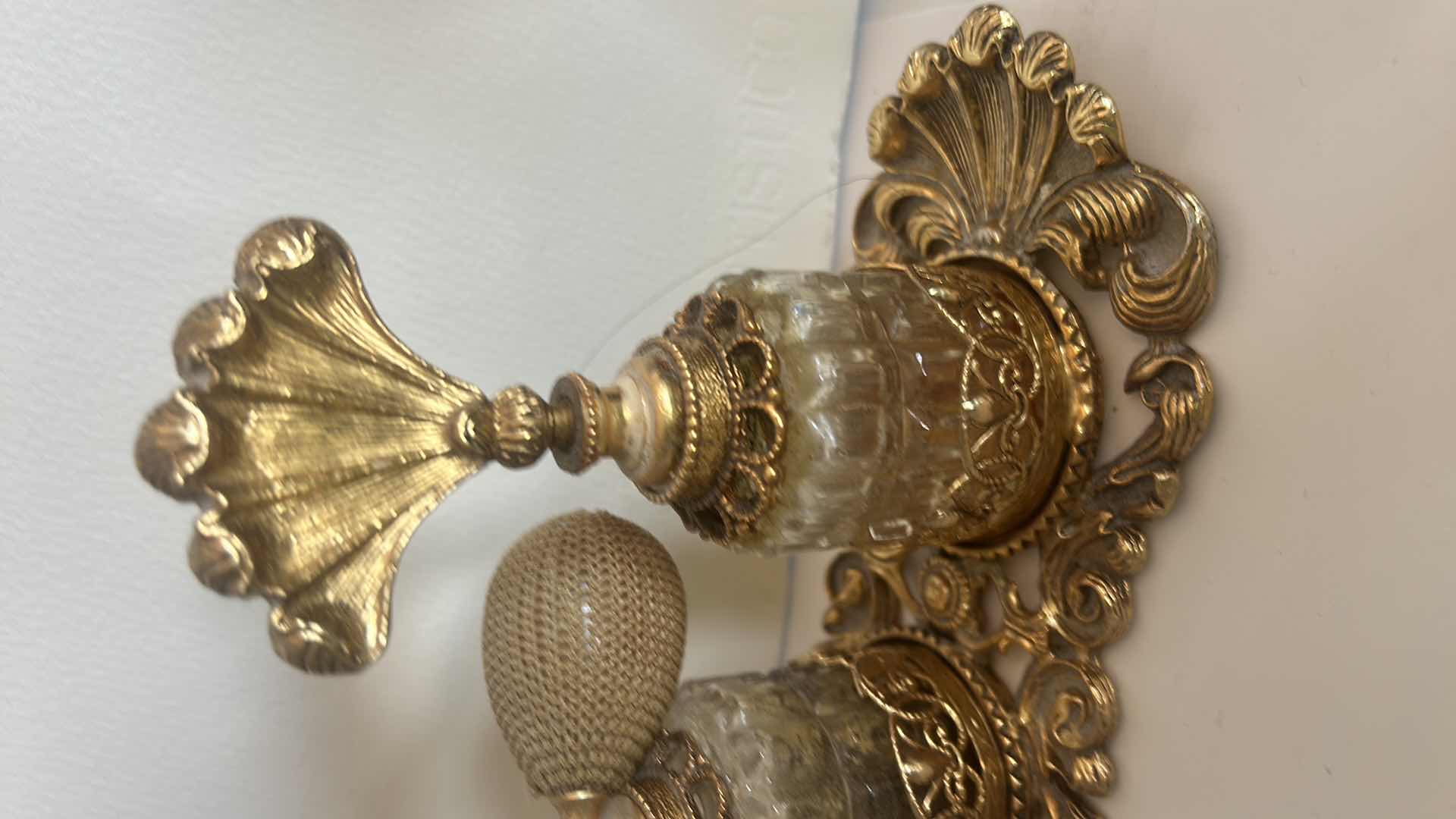 Photo 1 of VINTAGE COLLECTION- PERFUME BOTTLES, NUMBERED MUSIC BOX “WHISPERING WINGS” AND TRAY