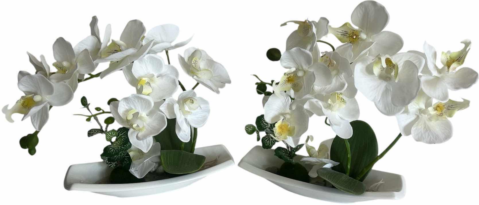 Photo 1 of 2 SMALL FAUX ORCHID ARRANGEMENTS H10”