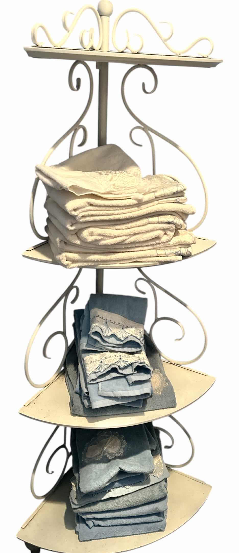 Photo 1 of METAL CORNER UNIT WITH TOWELS H59”