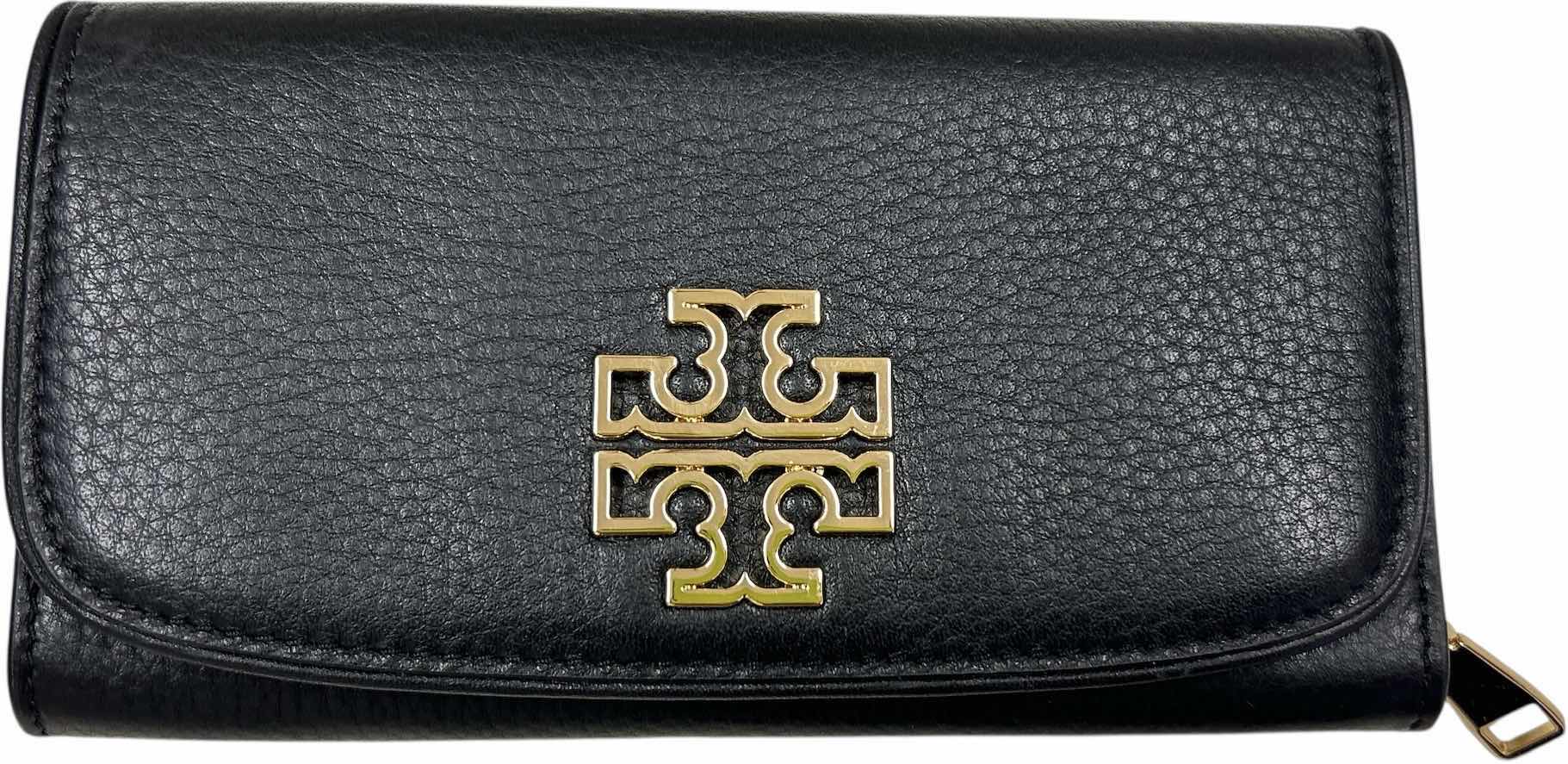 Photo 1 of TORY BURCH BRITTEN Black /Gold
PEBBLE LEATHER WALLET