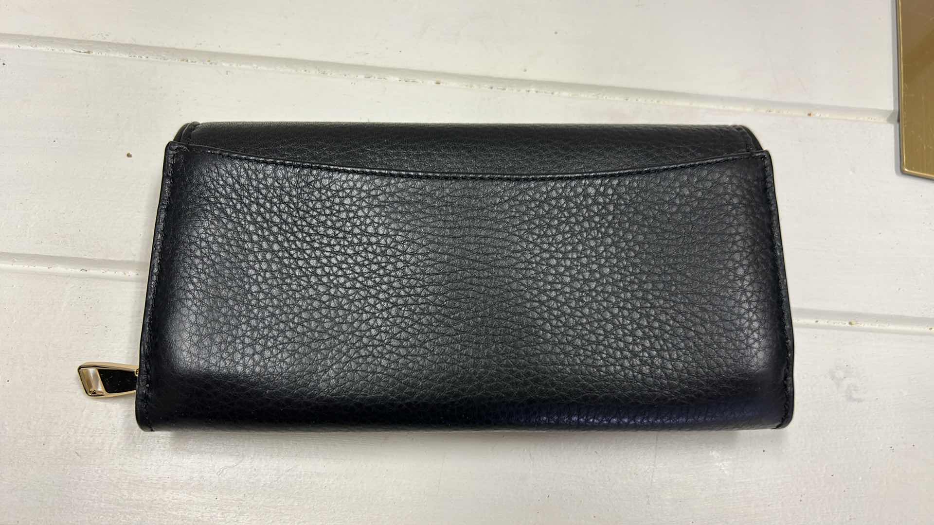 Photo 1 of TORY BURCH BRITTEN Black /Gold
PEBBLE LEATHER WALLET