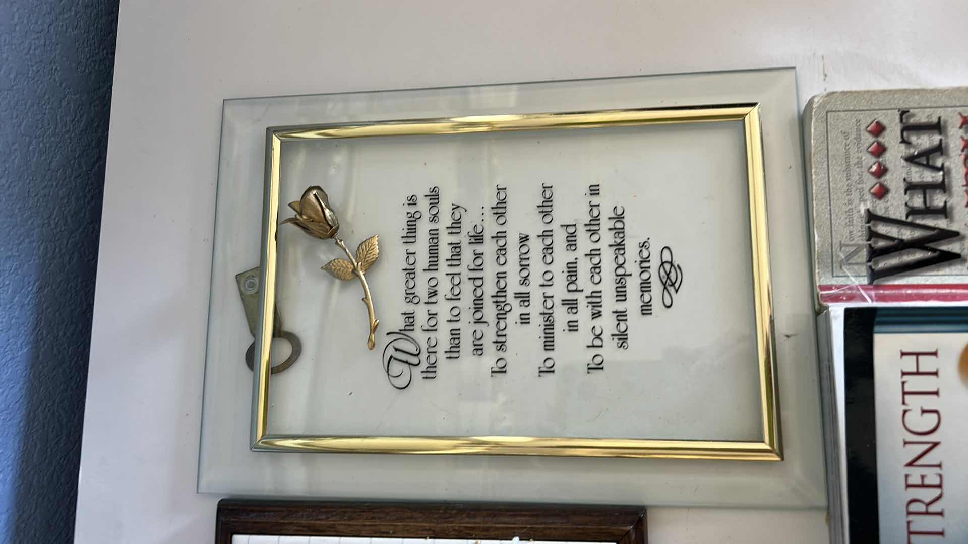 Photo 1 of RELIGIOUS ITEMS- BOOKS AND PLAQUES