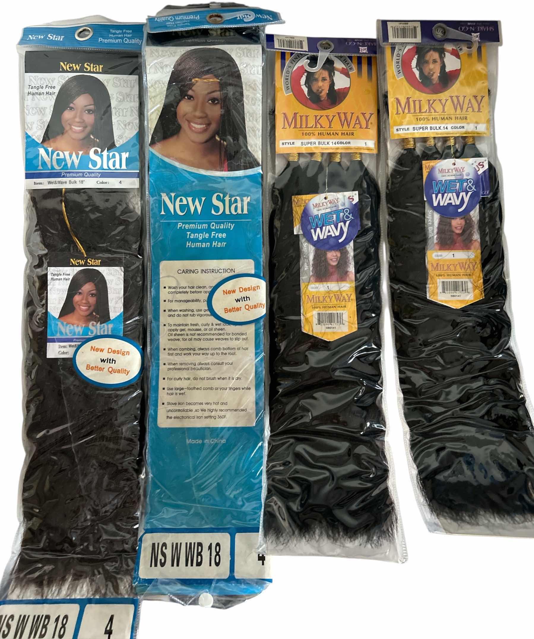 Photo 1 of WOMENS 4  NEW PACKAGES HUMAN HAIR EXTENSIONS