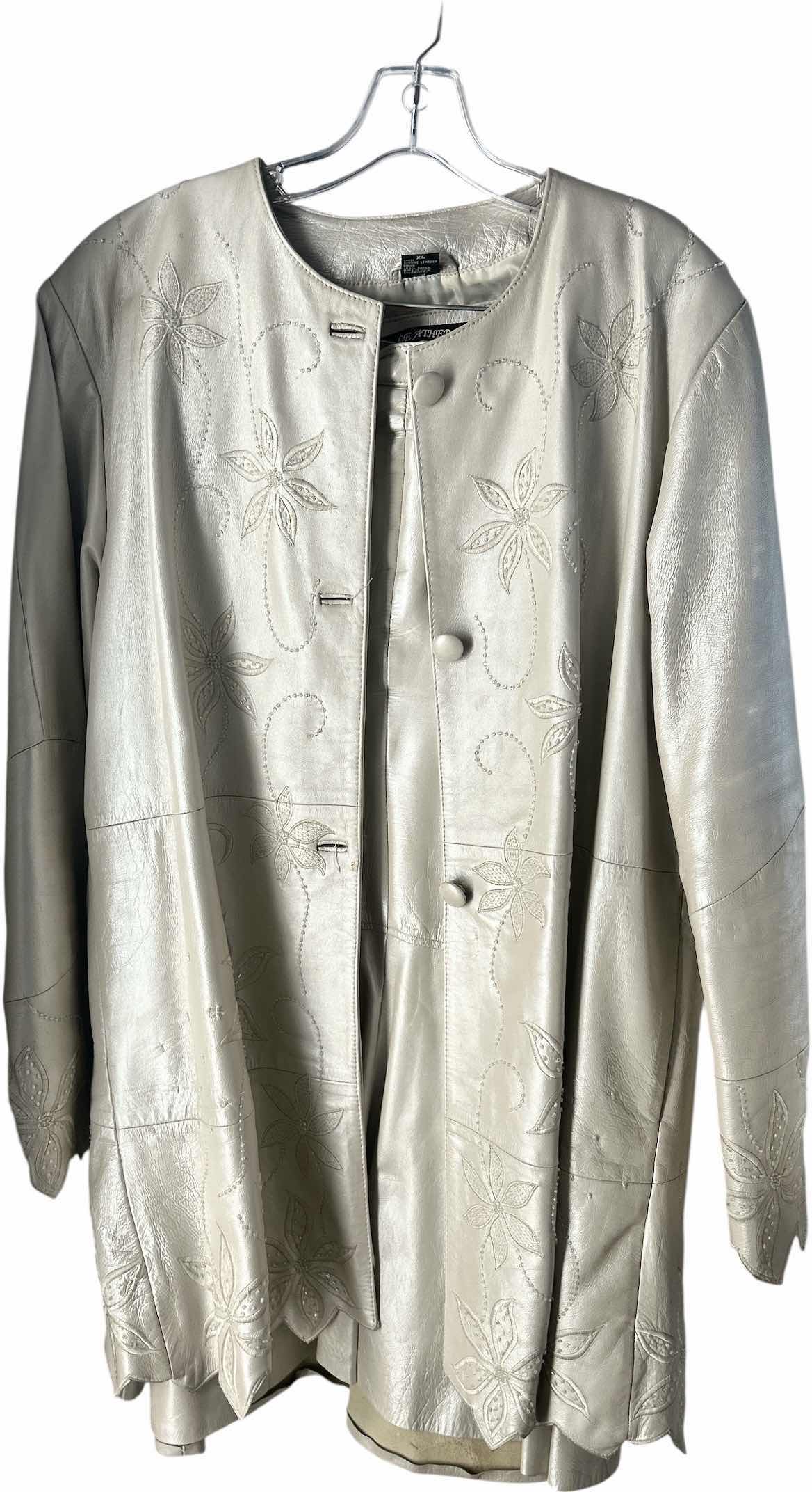 Photo 1 of WOMENS ITALIAN STYLED LEATHER JACKET AND SKIRT SIZE XL