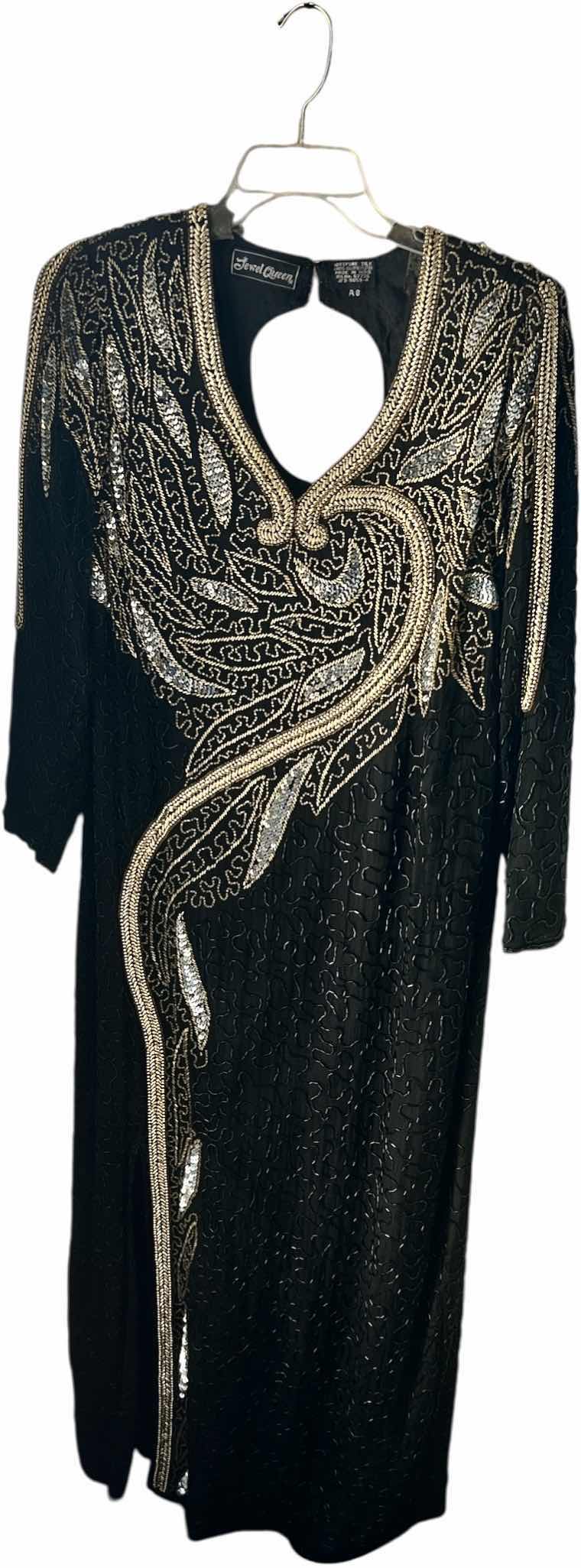 Photo 1 of WOMENS 100% SILK BEADED EVENING GOWN