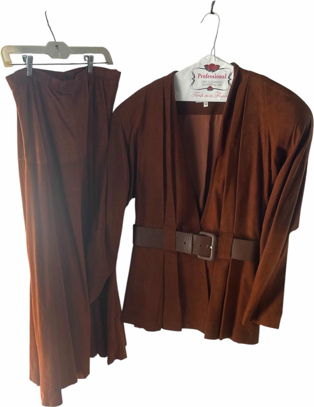 Photo 1 of WOMENS PLUS SIZE SUEDE JACKET AND SKIRT