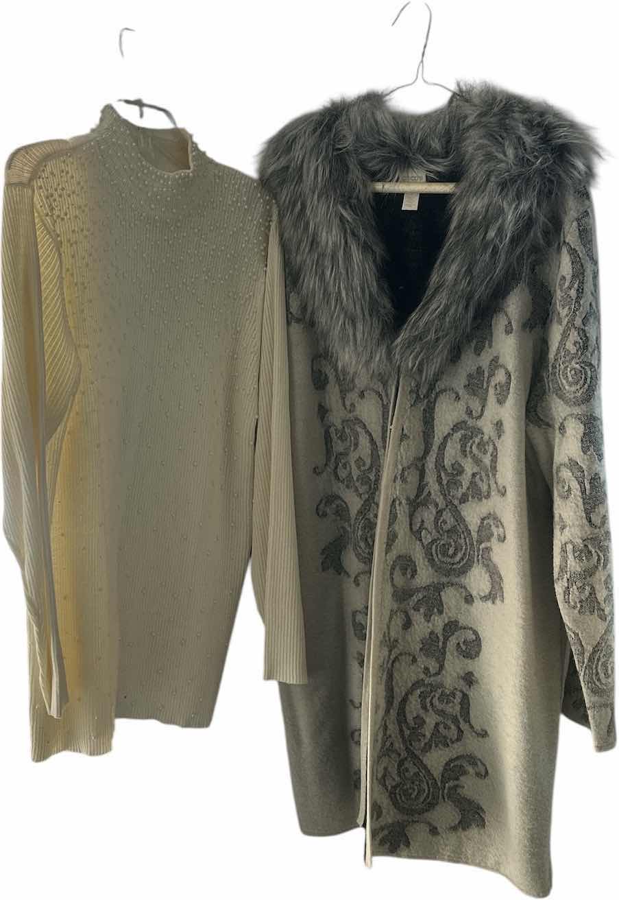 Photo 1 of WOMENS PLUS SIZE SWEATER JACKET AND SWEATER