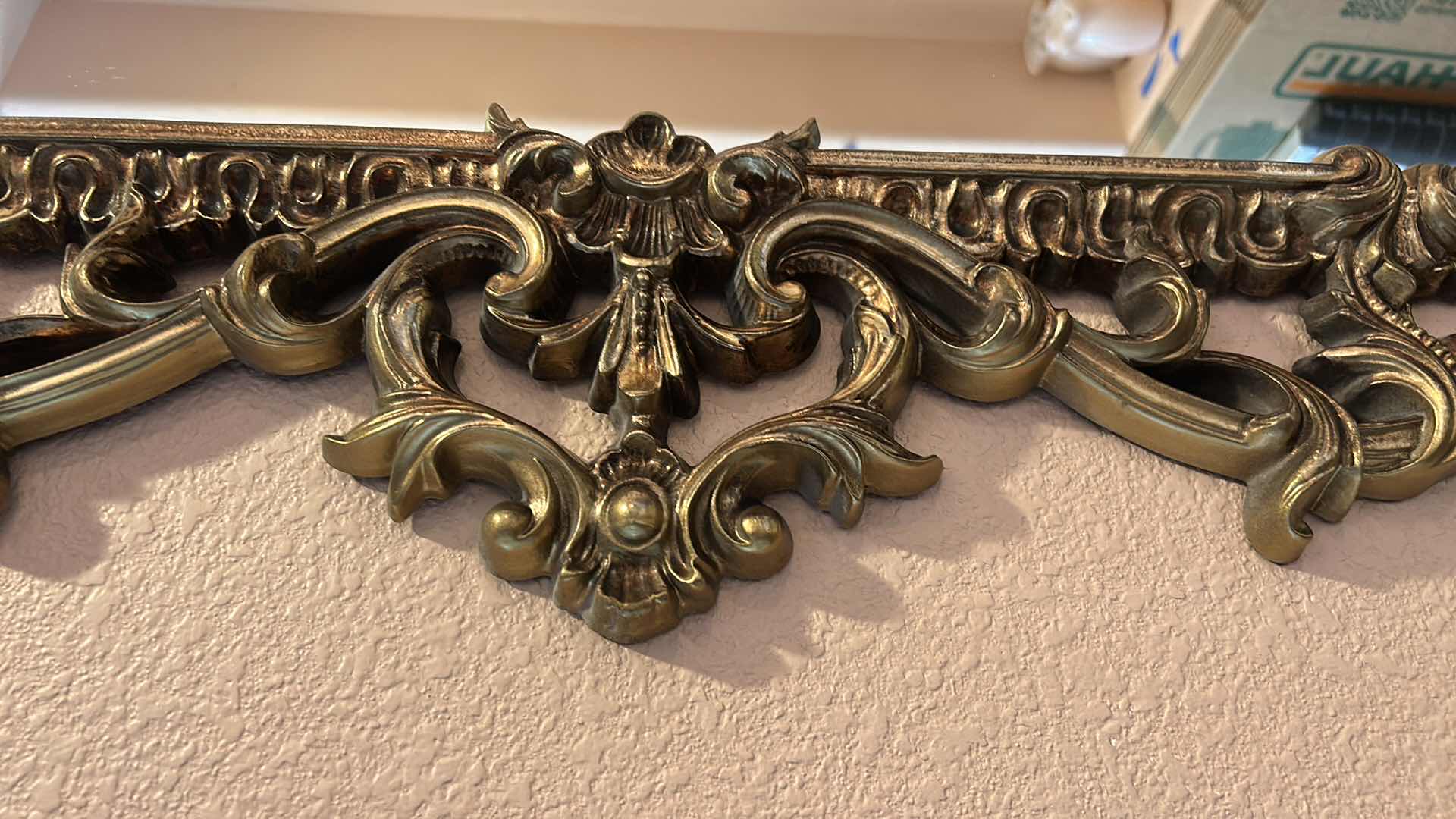 Photo 1 of LIGHTWEIGHT RESIN ORNATE GOLD FRAMED MIRROR 35 1/2“ x H48“