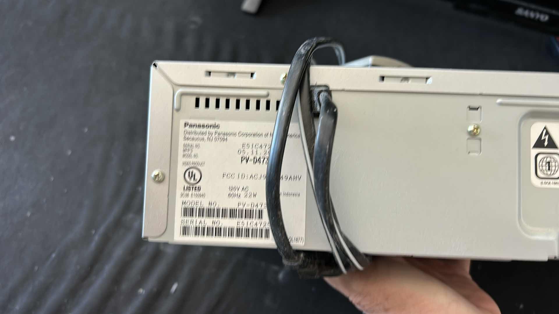 Photo 1 of PANASONIC DVD AND VHS PLAYER