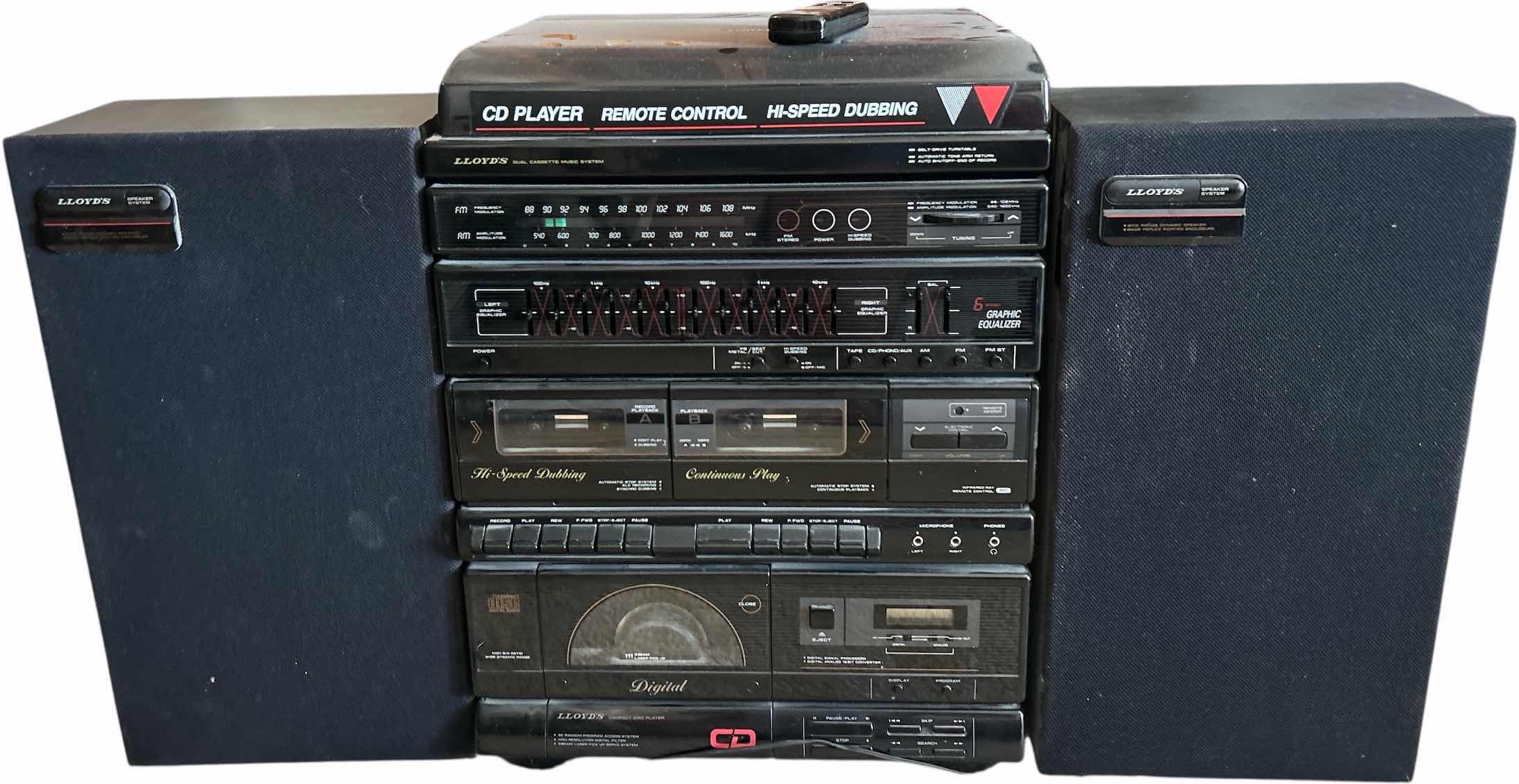 Photo 1 of LLOYDS ELECTRONIC HOME MUSIC SYSTEM  & SPEAKERS
