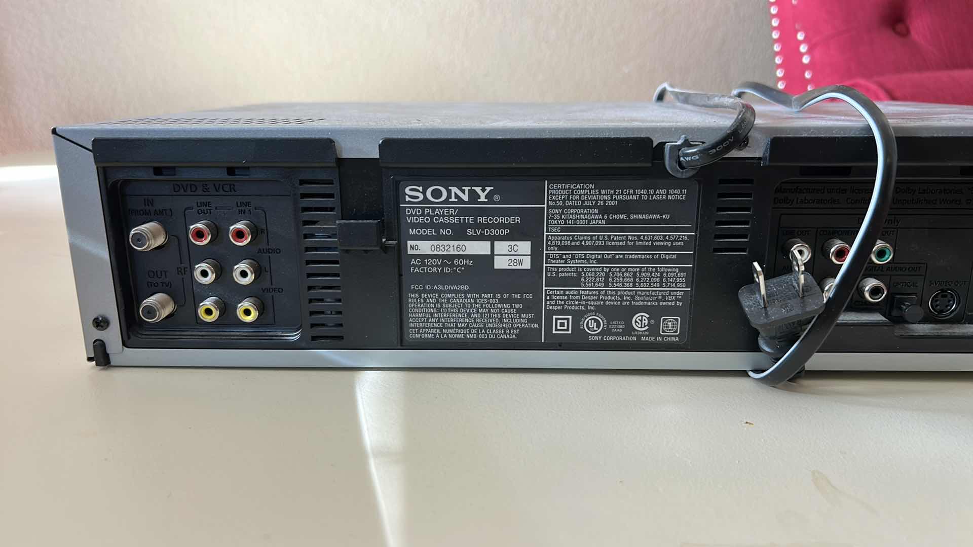 Photo 1 of SONY DVD SND VHS PLAYER