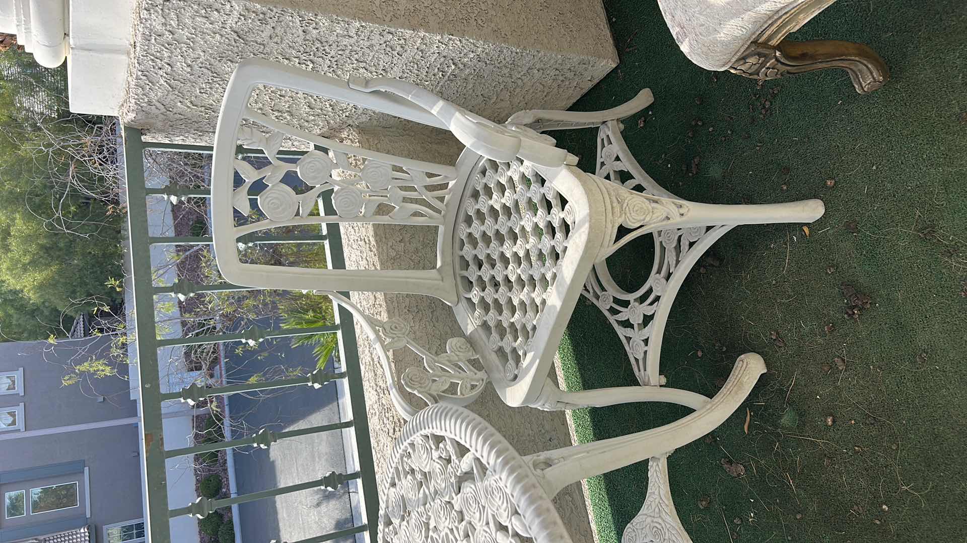 Photo 1 of RESIN PATIO TABLE AND TWO CHAIRS