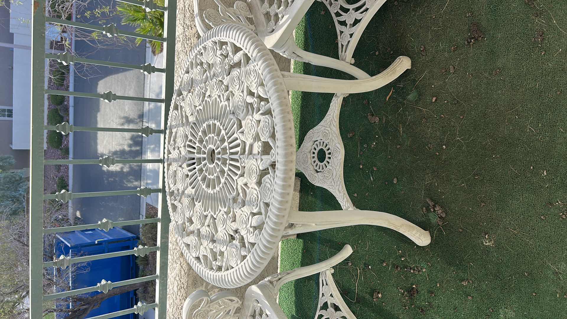 Photo 1 of RESIN PATIO TABLE AND TWO CHAIRS
