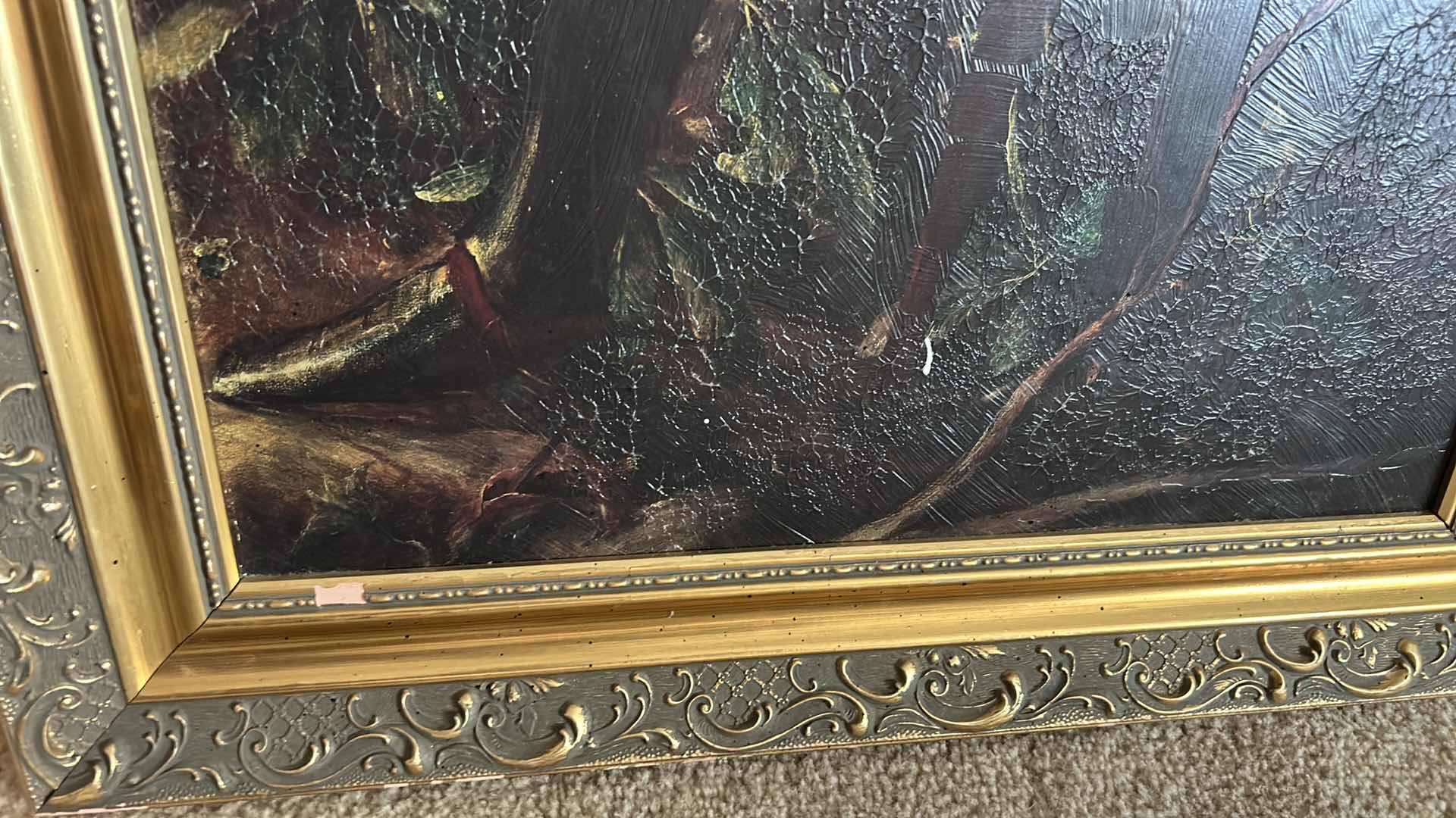 Photo 1 of FRAMED “Sir Galahad 1862” by George Frederick Watts. This oil painting reproduction on CANVAS ARTWORK  22“ x H27 1/2“