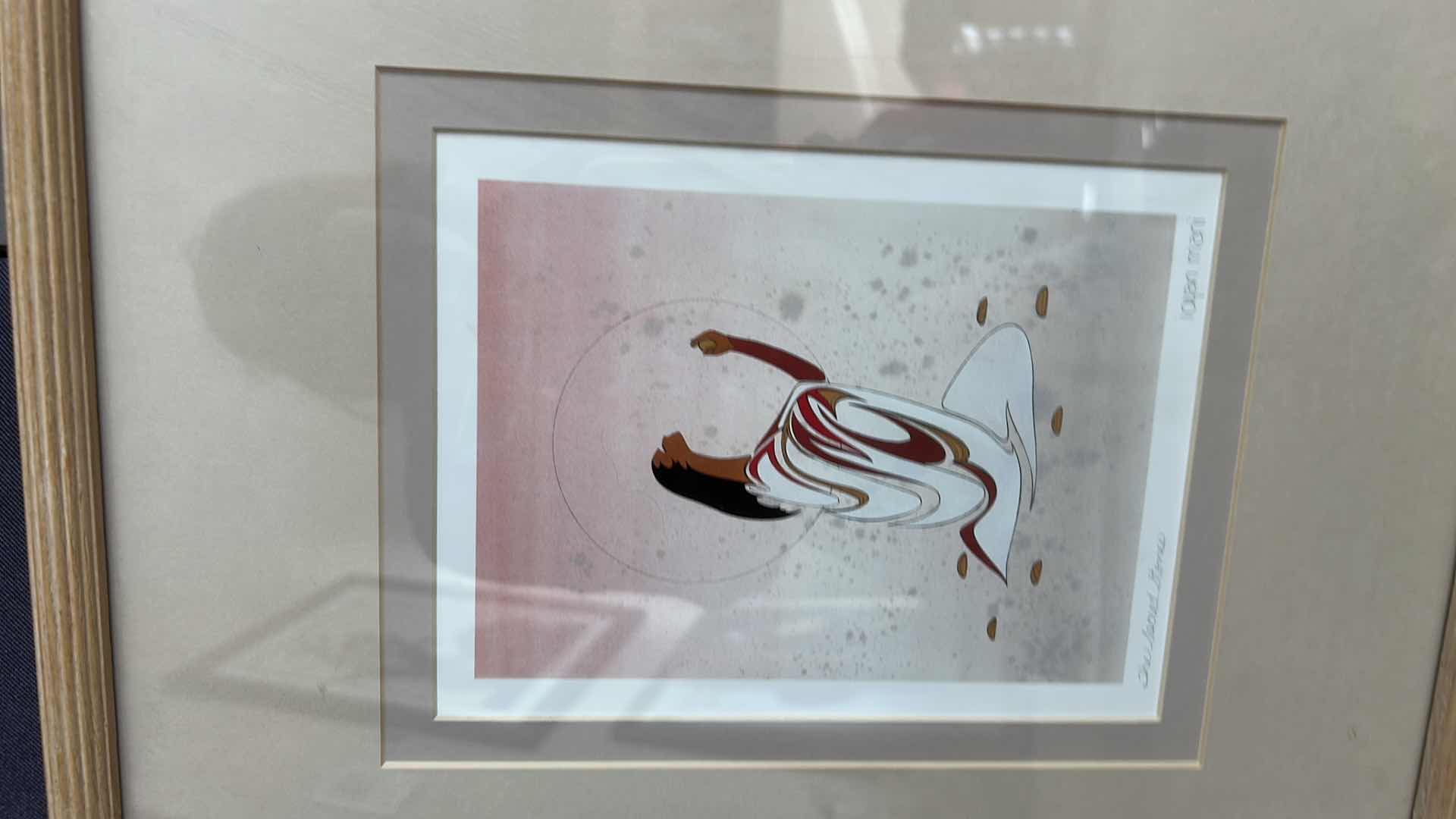 Photo 1 of 2 FRAMED WATERCOLORS “A MOTHERS LOVE, THE SACRED STONES” SIGNED IOYAN MANI ARTWORK 13” x H15 1/4”