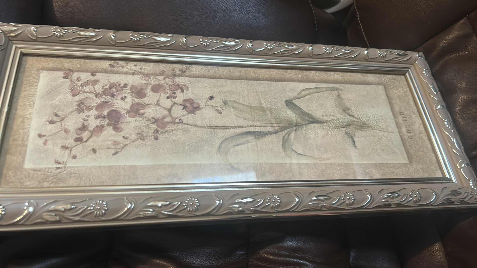 Photo 1 of FRAMED FLORAL ARTWORK 8 1/2” x H20 1/2”