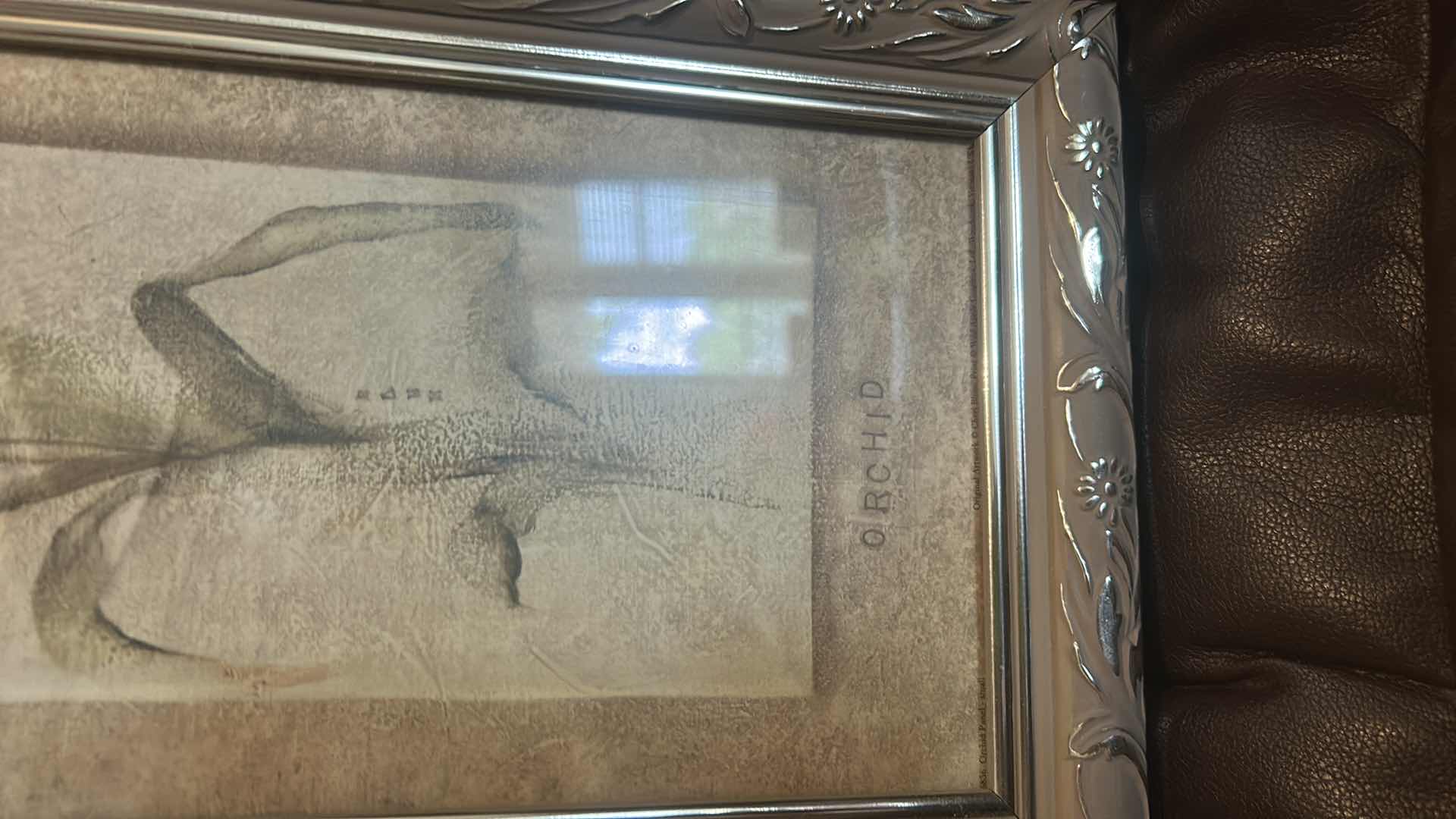 Photo 1 of FRAMED FLORAL ARTWORK 8 1/2” x H20 1/2”