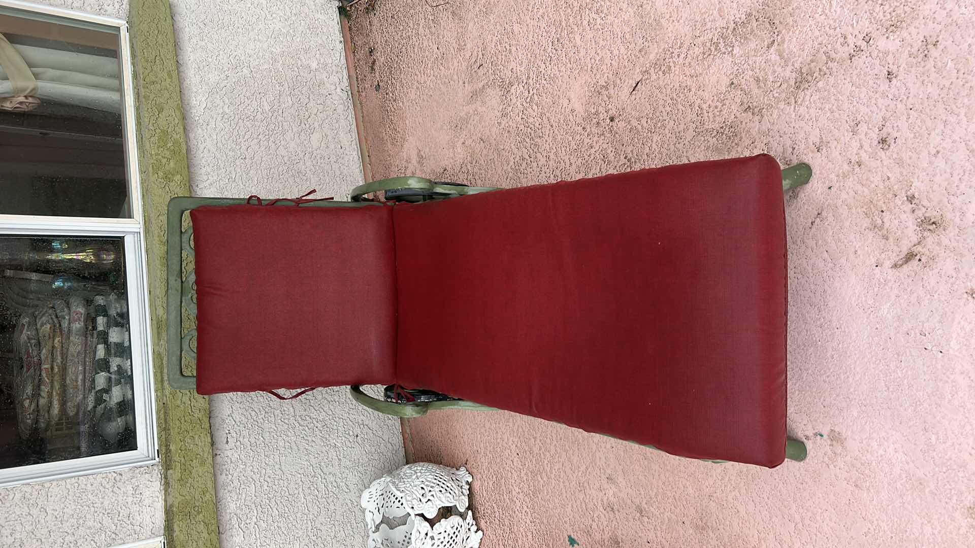 Photo 1 of METAL LOUNGE CHAIR WITH CUSHION