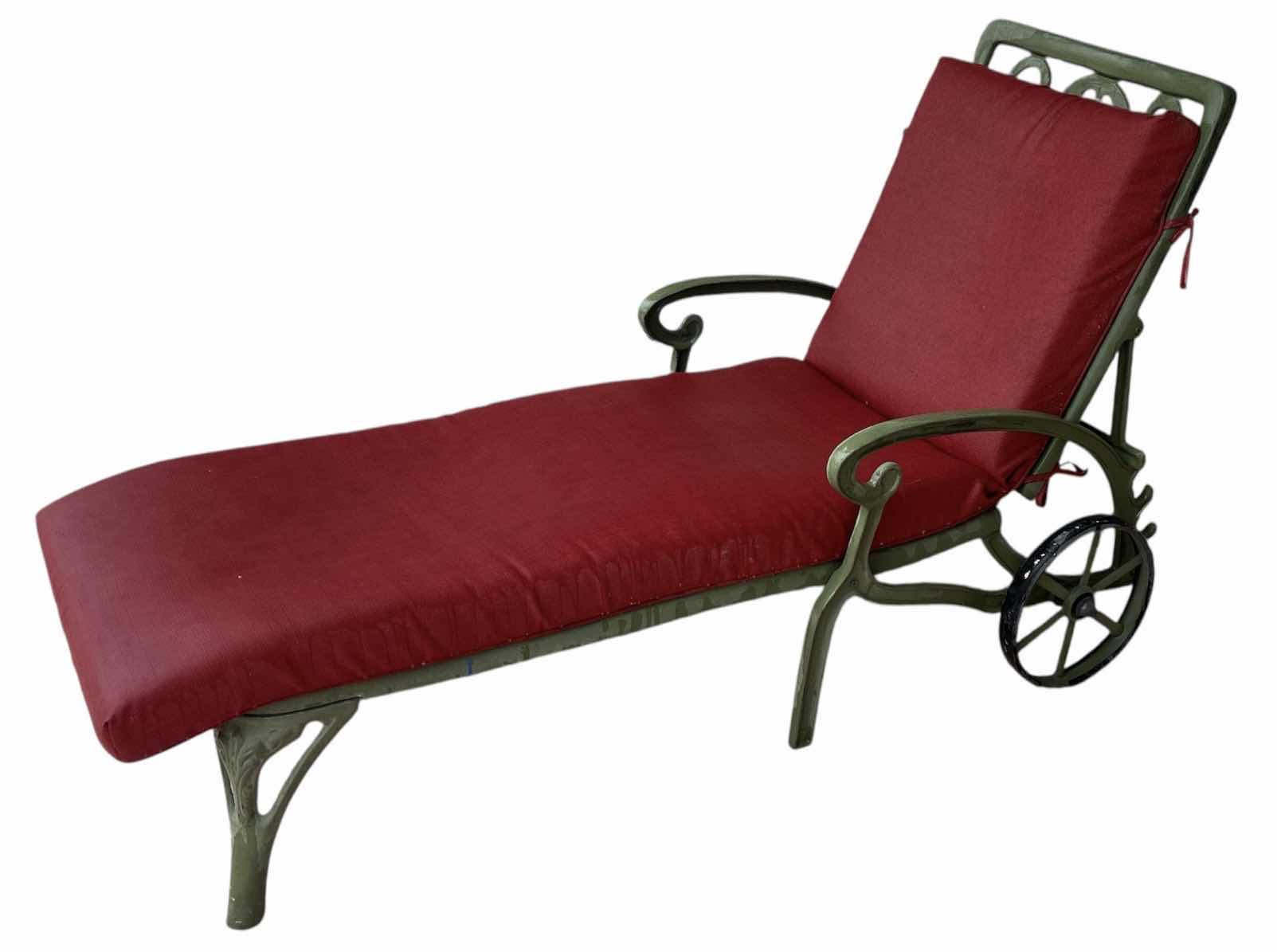 Photo 1 of METAL LOUNGE CHAIR WITH CUSHION