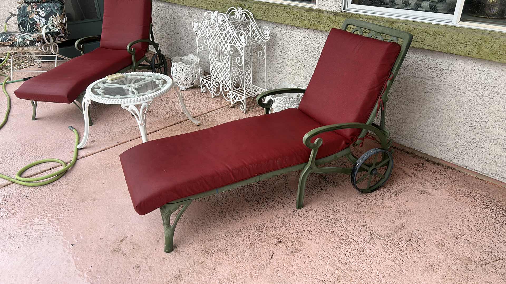 Photo 1 of METAL LOUNGE CHAIR WITH CUSHION