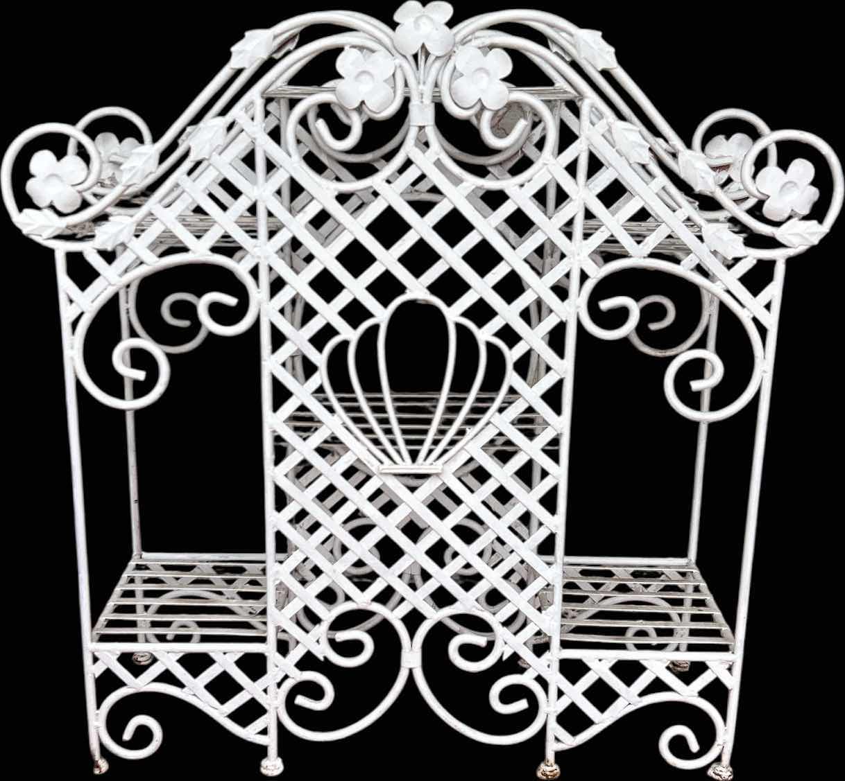 Photo 1 of HEAVY METAL PLANT STAND 32” x 10 1/2” x H33”