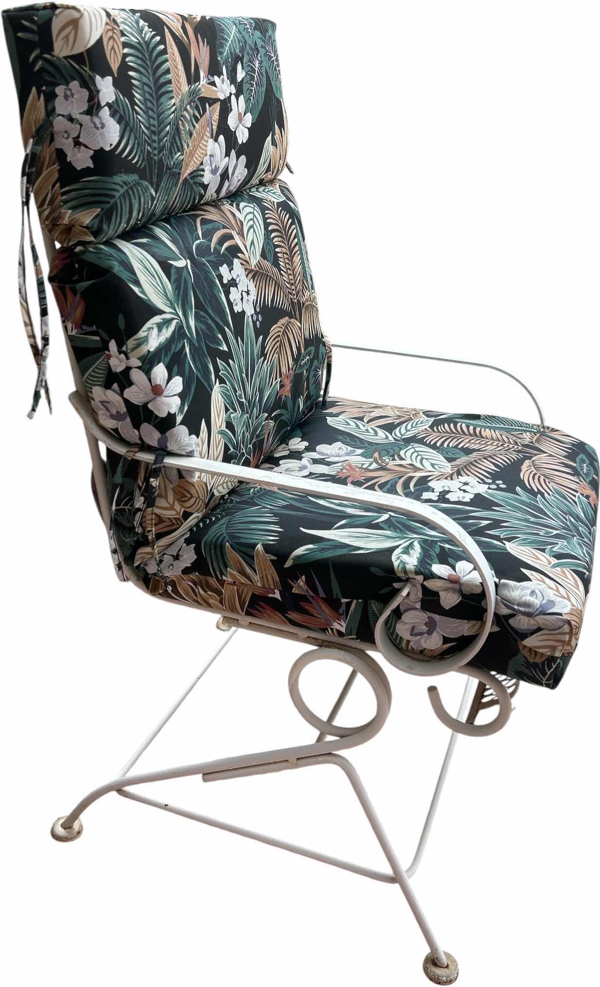 Photo 1 of VINTAGE METAL PATIO CHAIR WITH CUSHIONS