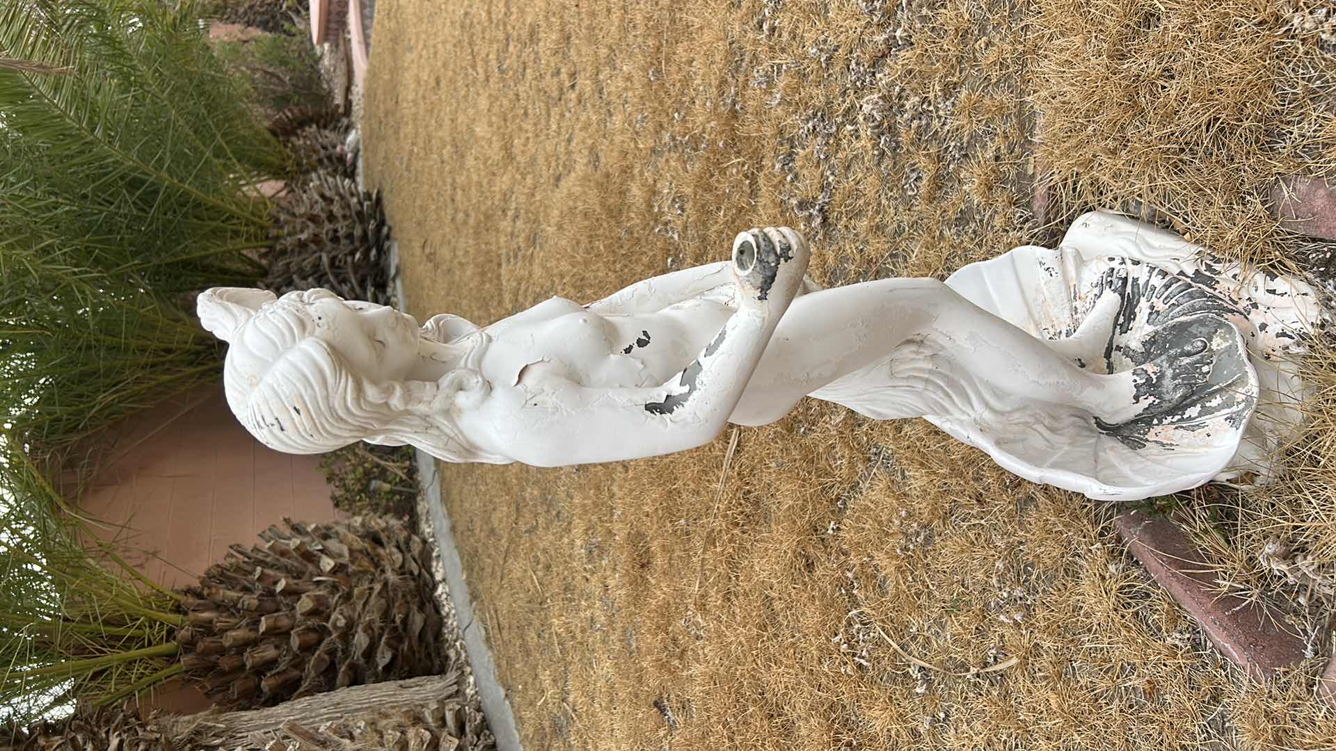 Photo 1 of HEAVY PLASTER OUTDOOR STATUE H32”