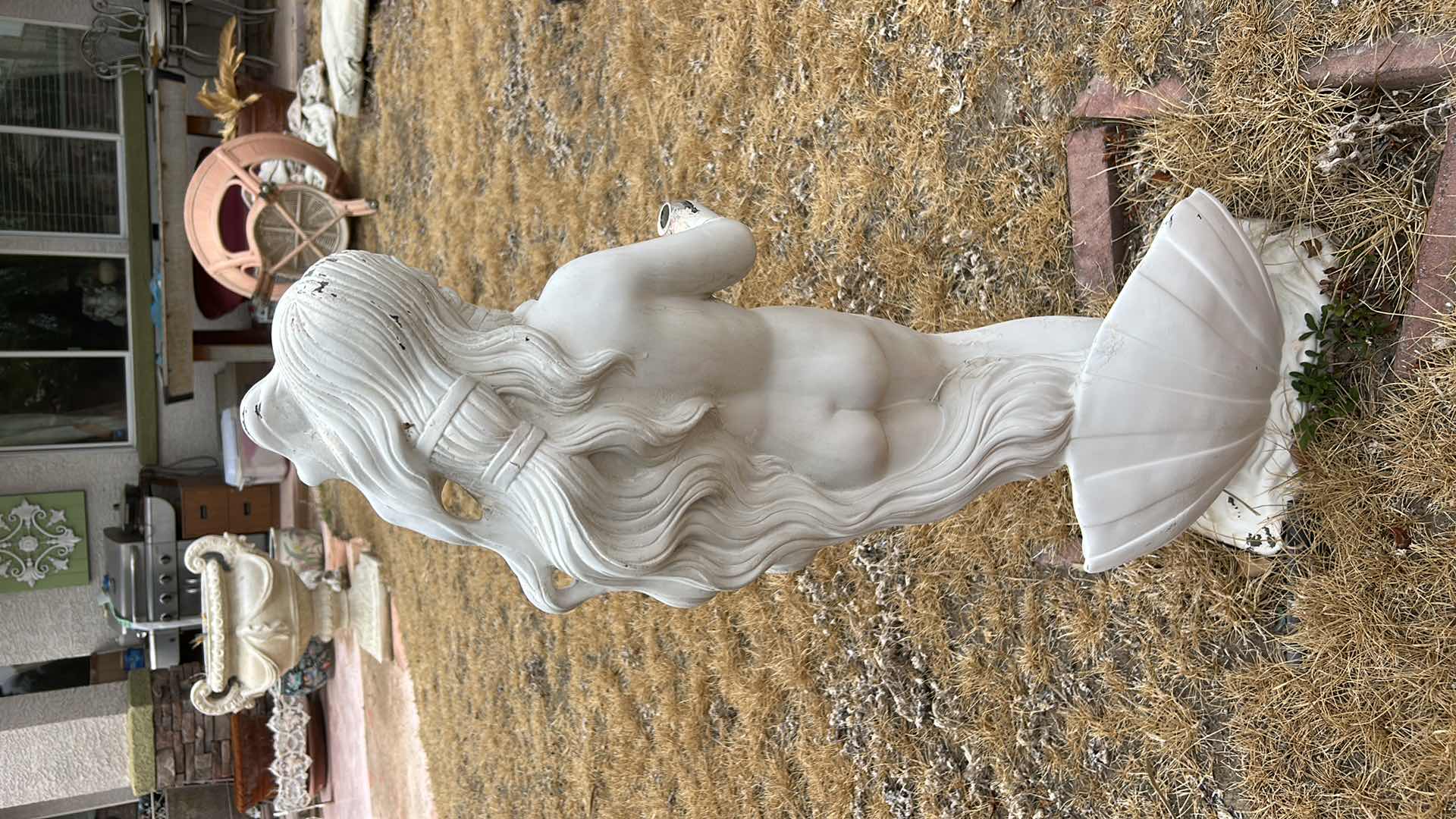 Photo 1 of HEAVY PLASTER OUTDOOR STATUE H32”