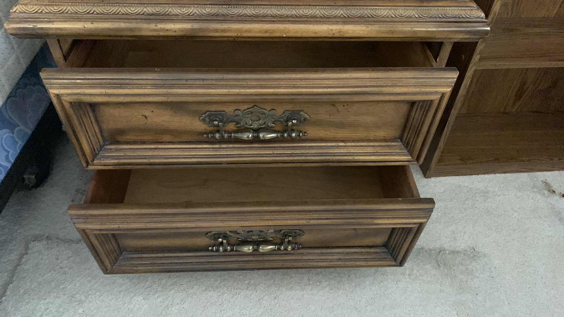 Photo 3 of VINTAGE 2 DRAWER NIGHTSTAND 28” X 16” H 23”