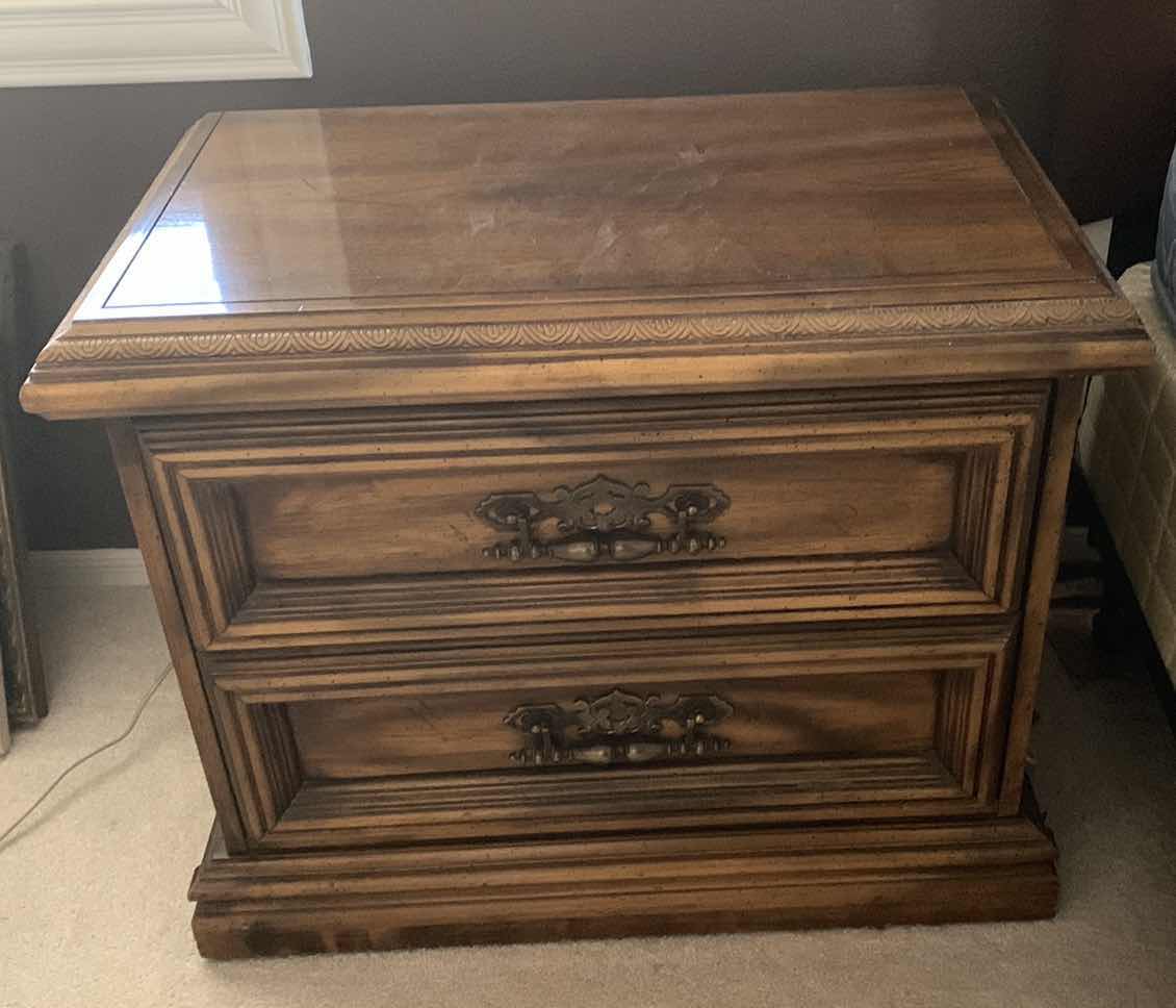 Photo 4 of VINTAGE 2 DRAWER NIGHTSTAND 28” X 16” H 23”