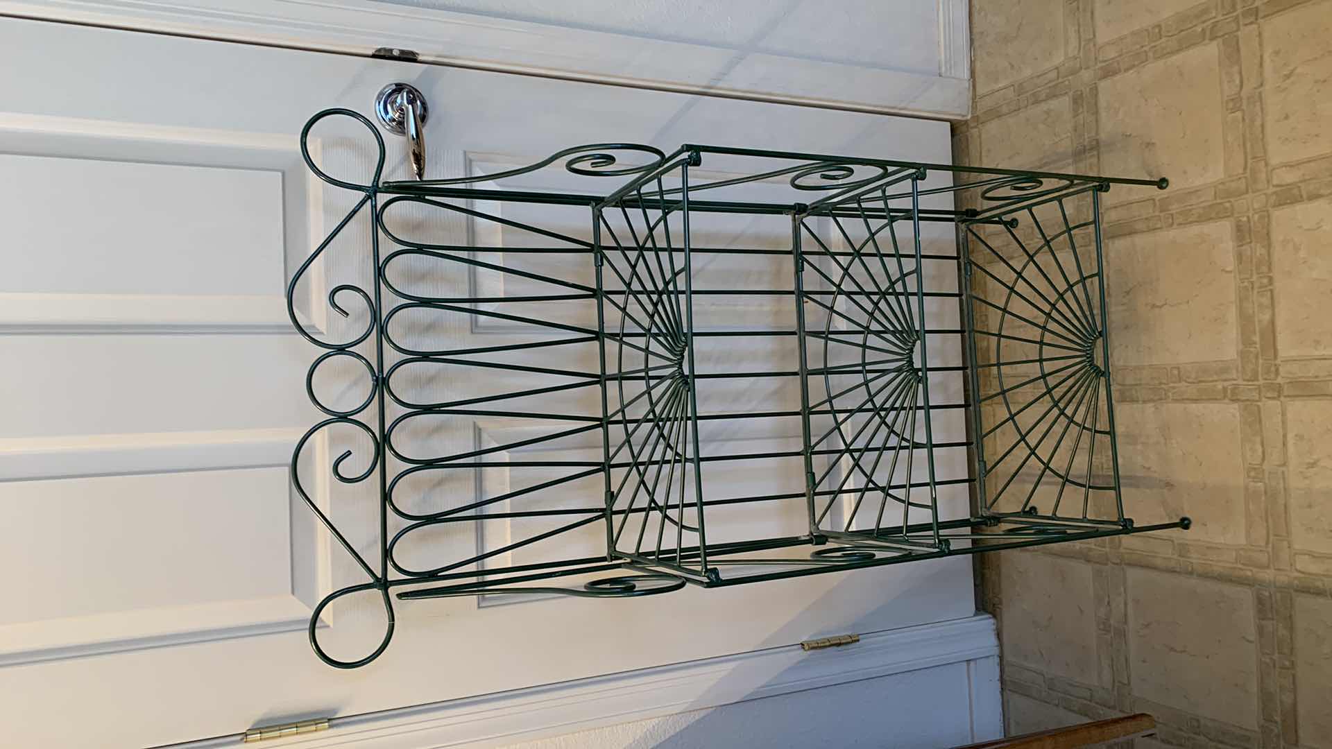 Photo 1 of GREEN METAL BAKERS RACK 25” X 12” H 43”