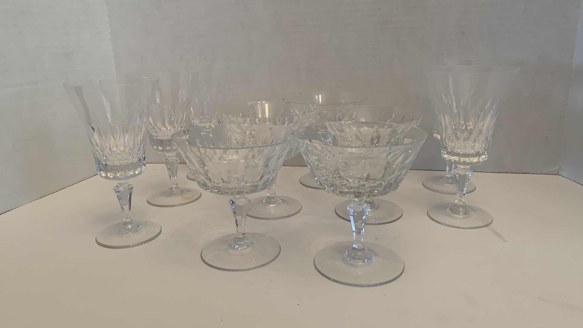 Photo 1 of 10PCS- CRYSTAL STEMWARE