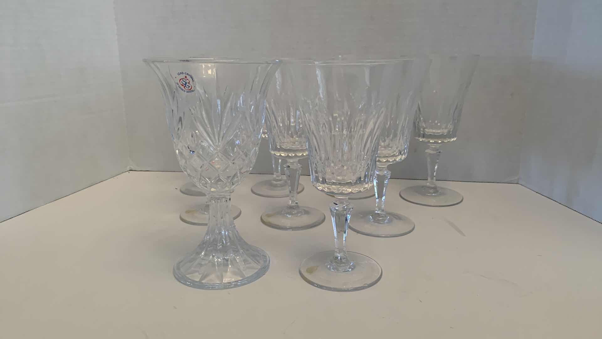 Photo 1 of 9PCS- CRYSTAL STEMWARE