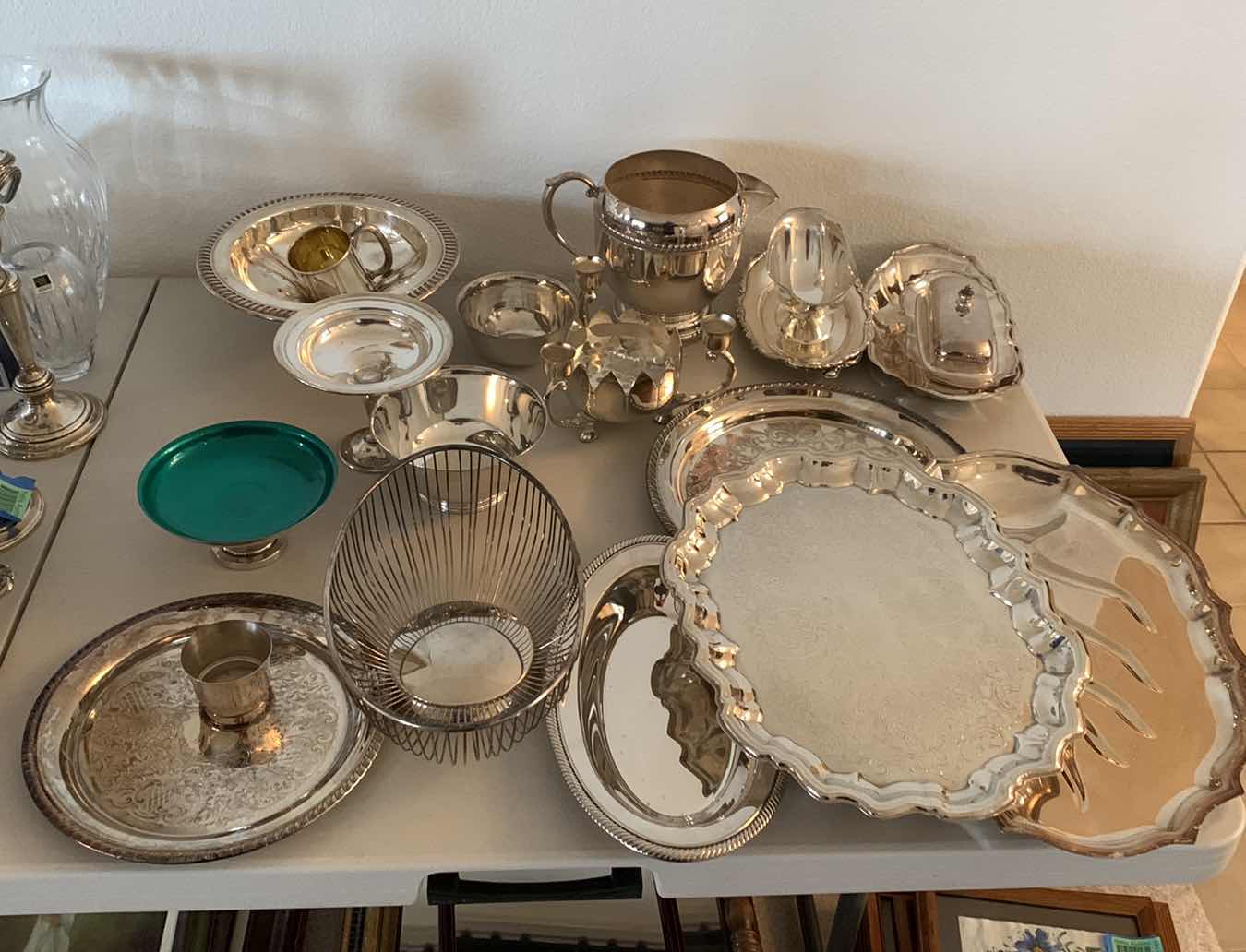 Photo 1 of SILVER -PLATED SERVEWARE (PLATTERS, CANDY DISHES, BOWLS)