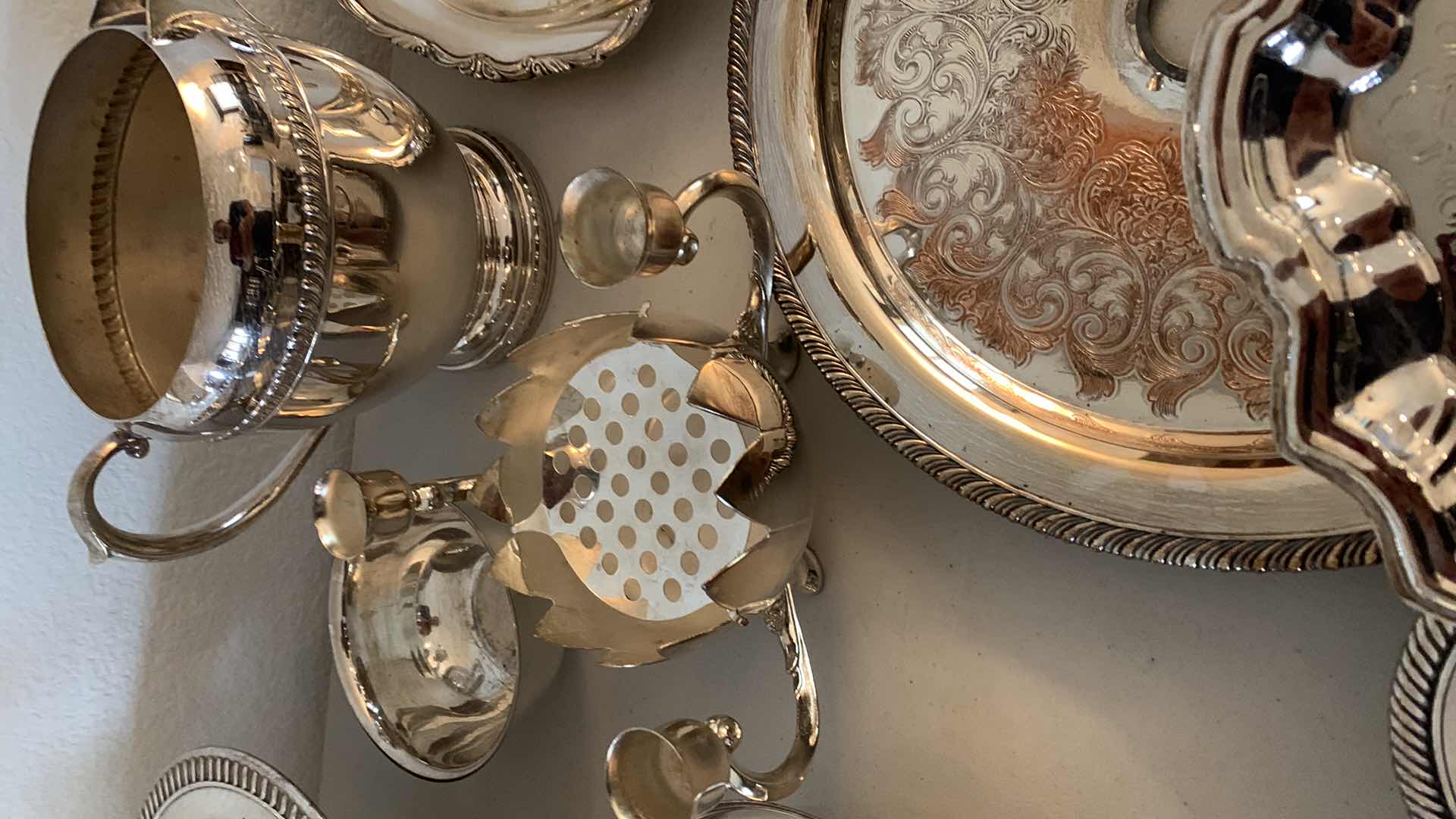 Photo 5 of SILVER -PLATED SERVEWARE (PLATTERS, CANDY DISHES, BOWLS)