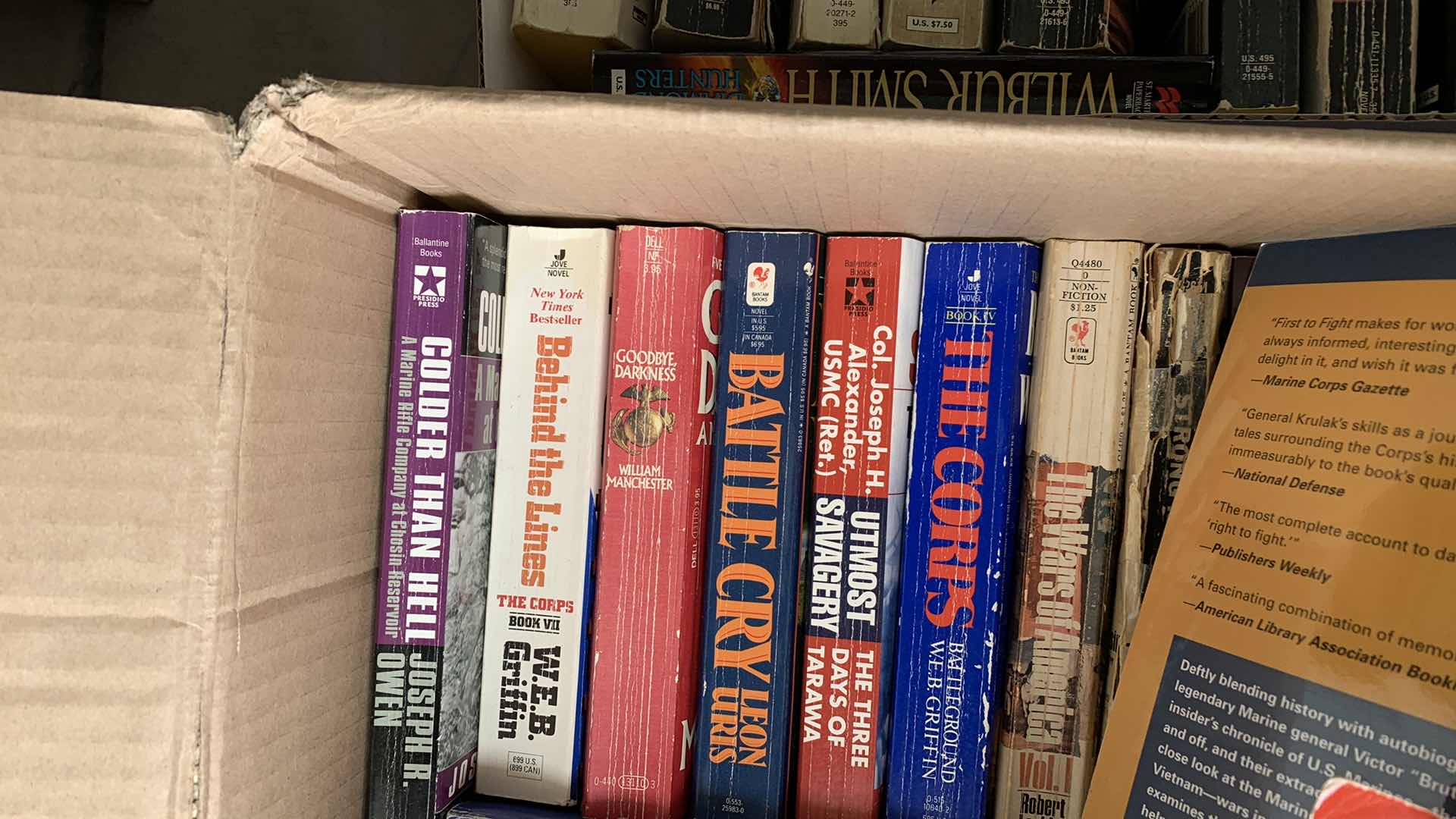 Photo 3 of 4 BOXES- PAPERBACK BOOKS-VARIOUS TITLE/AUTHORS