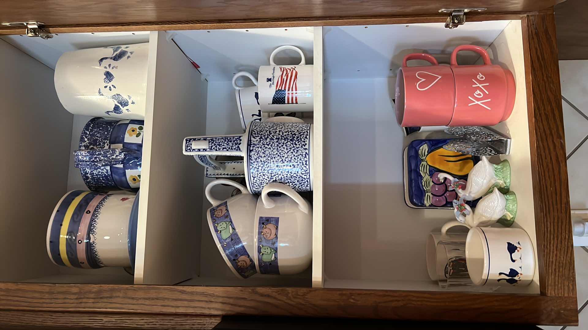 Photo 1 of CONTENTS OF 2 KITCHEN CABINETS-MISC KITCHEN DISHES, VASES