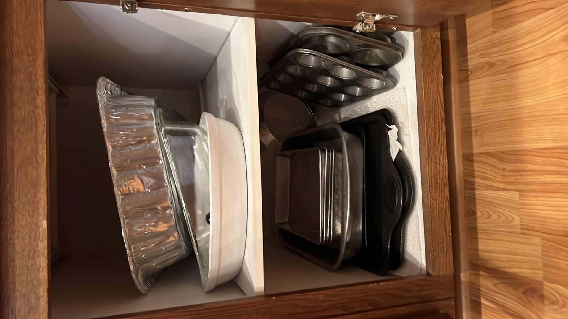 Photo 4 of CONTENTS OF 3-BOTTOM KITCHEN CABINETS-POTS & PANS