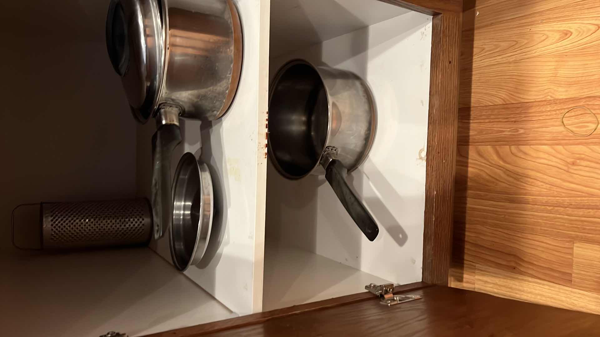 Photo 2 of CONTENTS OF 3-BOTTOM KITCHEN CABINETS-POTS & PANS