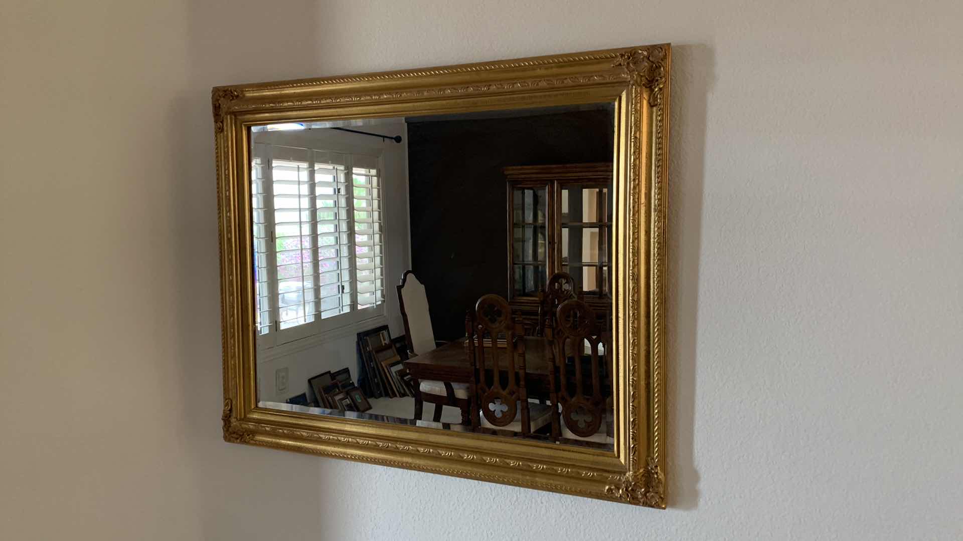 Photo 1 of GOLD FRAME WALL MIRROR 32” X 26”